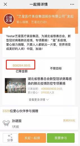 藝星集團19城聯動，23家機構近4000人捐款160萬支援武漢戰疫