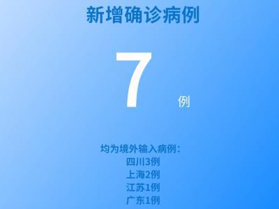 國(guó)家衛(wèi)健委:5月27日新增新冠肺炎確診病例7例均為境外輸入病例