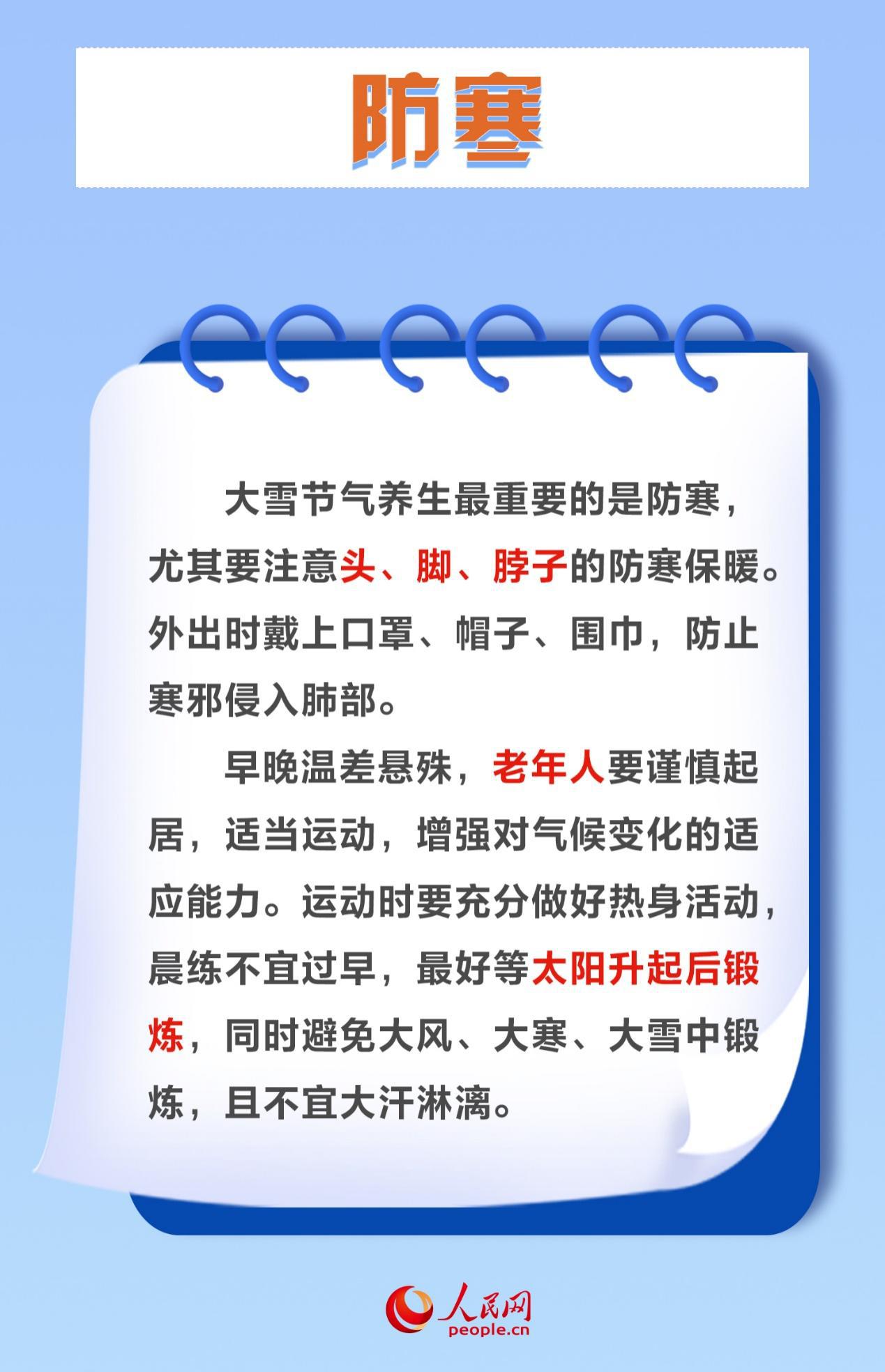 今日大雪 養(yǎng)生謹(jǐn)記“三宜三防”