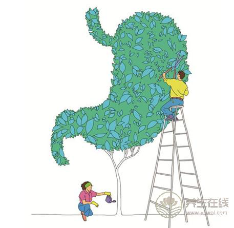 消化不良，胃動力差，吃飯時不妨站著吃