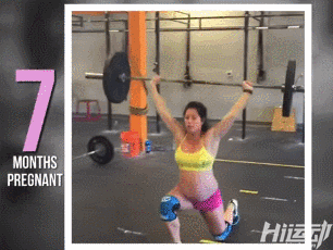 預產期還有5天，她還在健身房硬拉！
