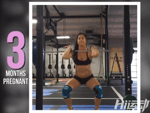 預產期還有5天，她還在健身房硬拉！
