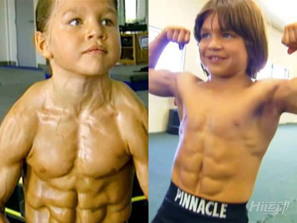 小巨人8歲臥推95公斤！每天600個俯臥撐，300次深蹲