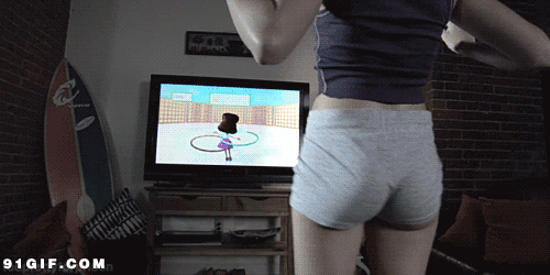 夏天運動的季節 美女的健身GIF