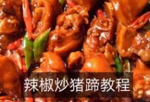 辣椒炒豬蹄的做法-咸鮮味燉菜譜
