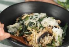 馬蹄菜蘑菇飯的做法-家常味蒸菜譜