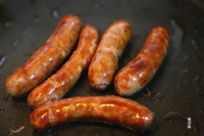 自制脆皮腸的做法-家常味煎菜譜