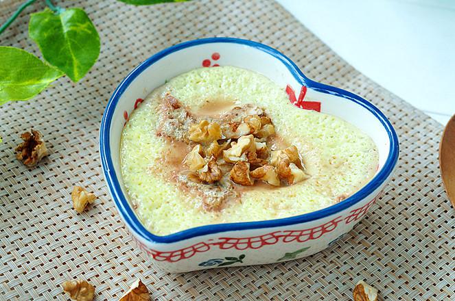 核桃蒸蛋羹的做法-家常味蒸菜譜