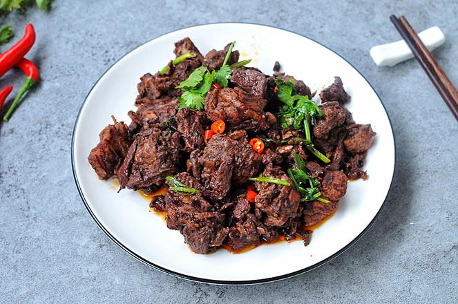 血漿鴨的做法-咸鮮味炒菜譜