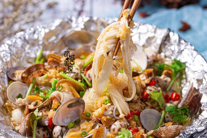 錫紙花甲粉的做法-家常味燜菜譜