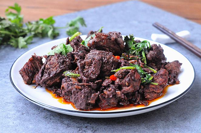 血漿鴨的做法-咸鮮味炒菜譜