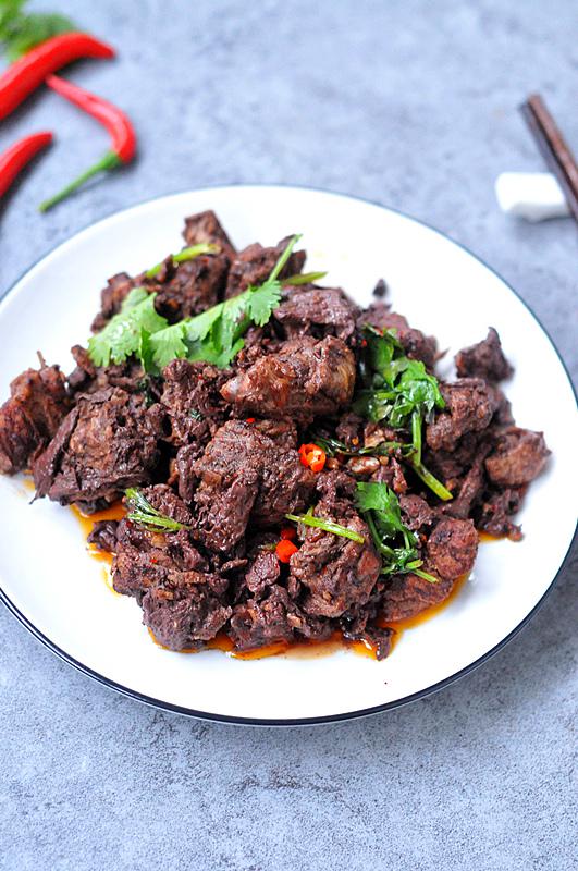 血漿鴨的做法-咸鮮味炒菜譜