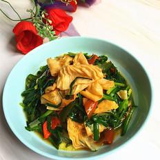 韭菜炒油豆皮的做法-家常味炒菜譜