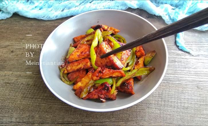 香辣醬尖椒炒豆腐的做法-香辣味炒菜譜