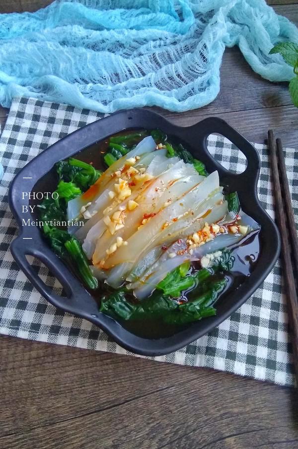 菠菜拌涼粉的做法-家常味拌菜譜