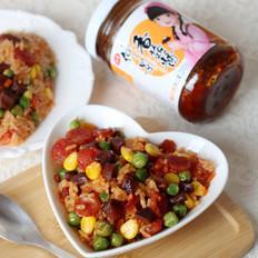 愛(ài)心炒飯#早餐#的做法-家常味炒菜譜