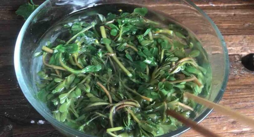 枸杞拌馬齒莧的做法-酸辣味拌菜譜