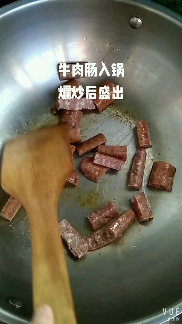 牛肉腸炒小白菜的做法-咸鮮味炒菜譜