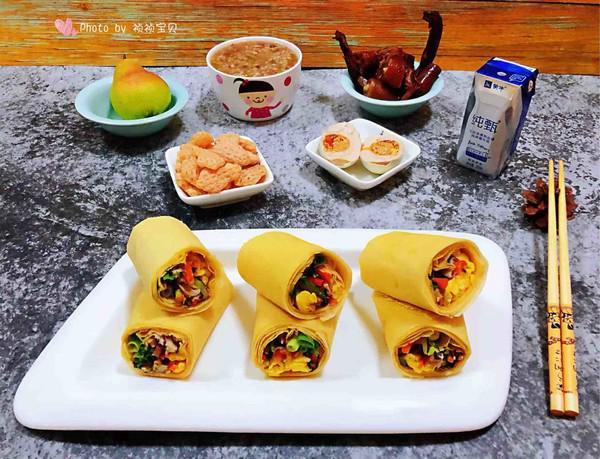 雞蛋時(shí)蔬煎餅卷的做法-咸鮮味炒菜譜-易網(wǎng)健康養(yǎng)生網(wǎng) 雞蛋時(shí)蔬煎餅卷的做法-咸鮮味炒菜譜