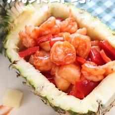 鳳梨蝦球的做法-家常味炒菜譜