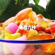 老醋六樣的做法-酸甜味拌菜譜