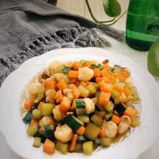 黃瓜胡蘿卜炒蝦仁的做法-家常味炒菜譜