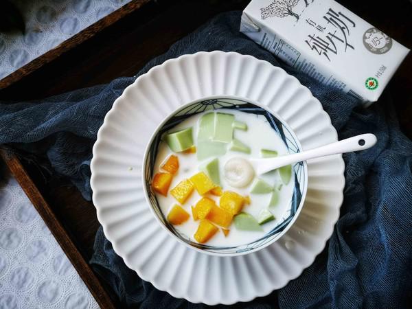 q彈青瓜奶凍&奶凍糯米小丸子的做法-甜味煮菜譜