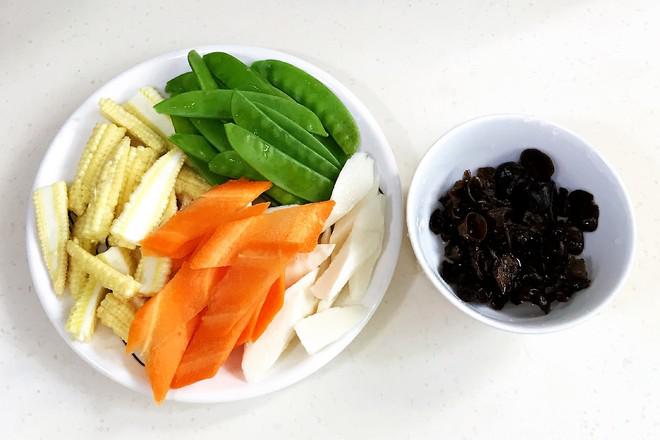 玉米筍炒時蔬的做法-家常味炒菜譜