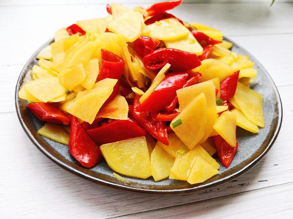 尖椒土豆片的做法-香辣味炒菜譜