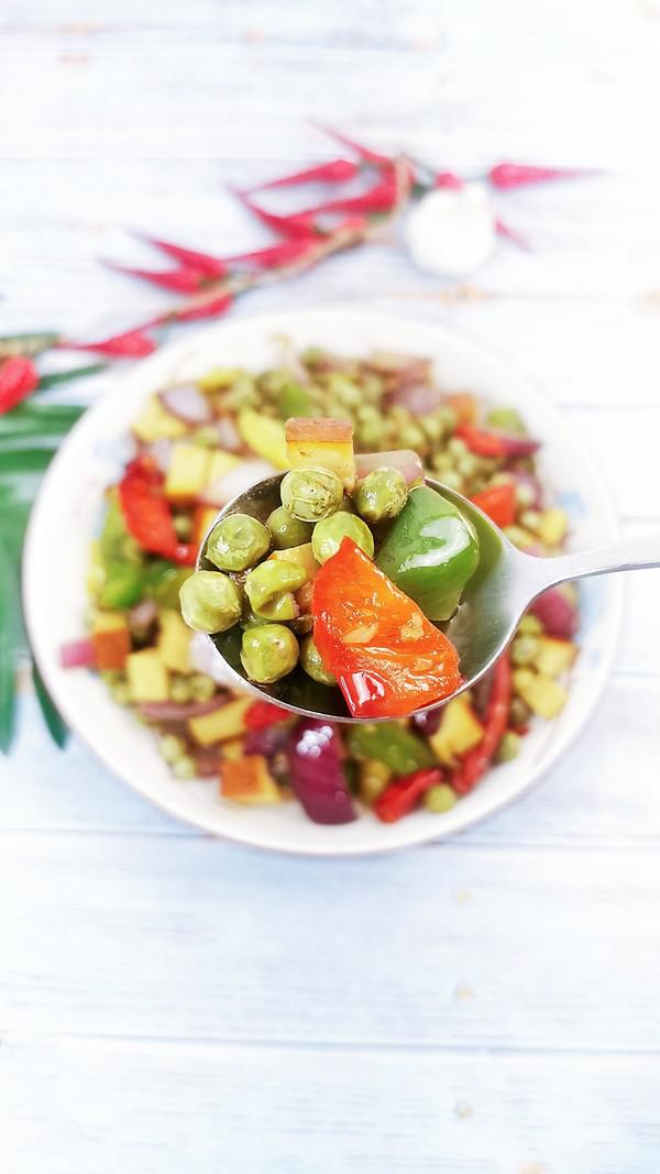 辣炒鮮豌豆的做法-香辣味炒菜譜