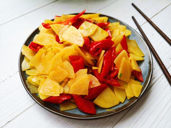 尖椒土豆片的做法-香辣味炒菜譜