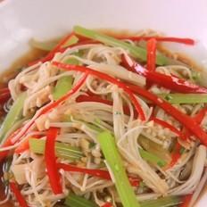 涼拌金針菇的做法-咸鮮味拌菜譜