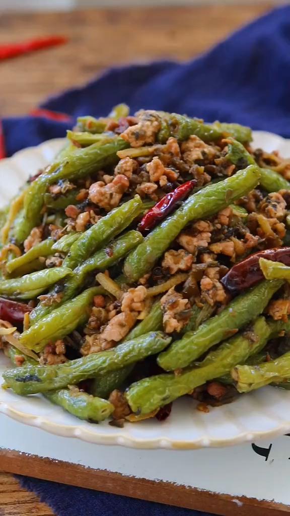 干煸肉末豆角的做法-咸鮮味炒菜譜