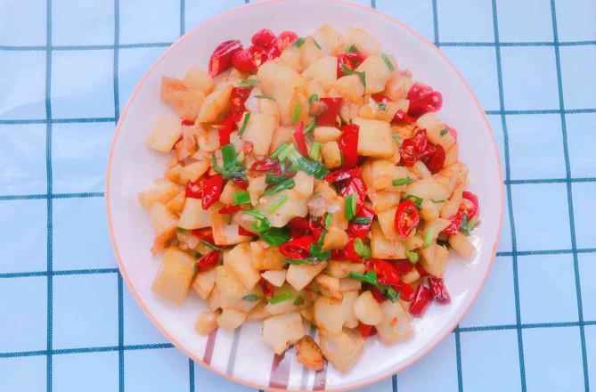 小炒藕丁的做法-香辣味炒菜譜