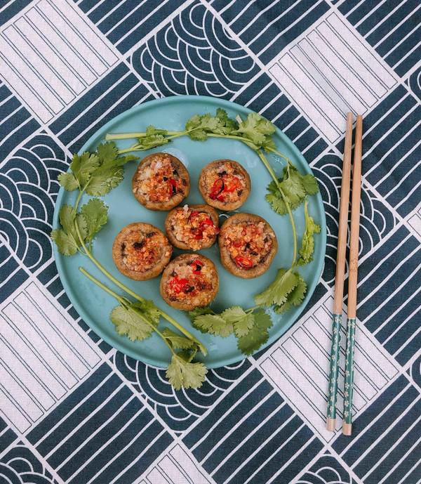 蒜蓉烤白菇的做法-香辣味烤菜譜