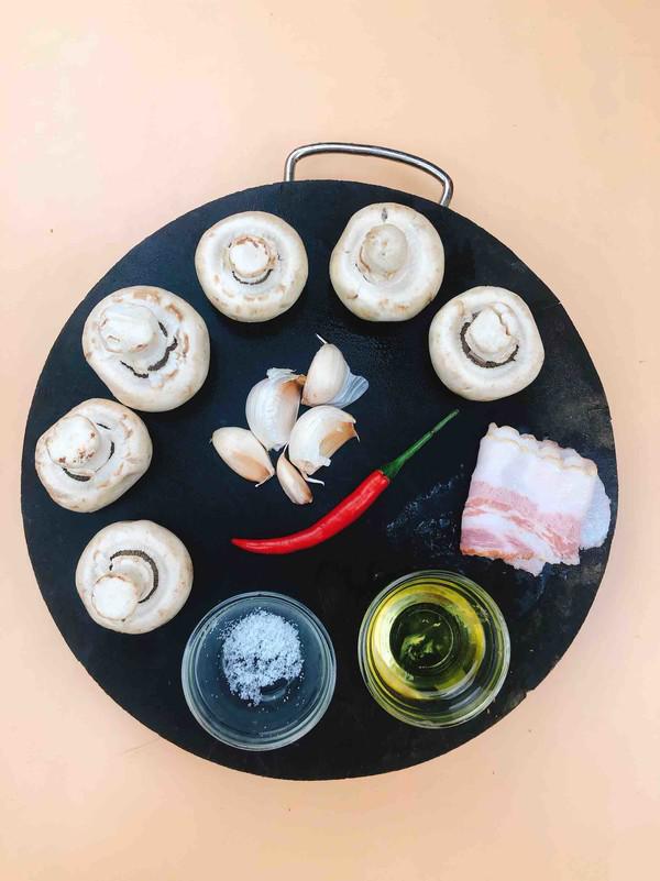 蒜蓉烤白菇的做法-香辣味烤菜譜