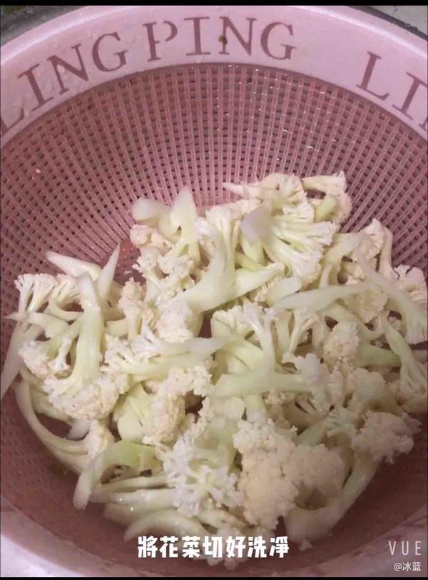 清炒花菜的做法-家常味炒菜譜