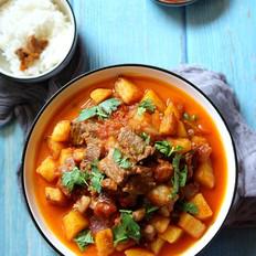 牛排燉土豆的做法-家常味燒菜譜