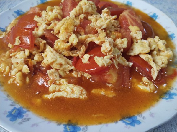 番茄炒雞蛋的做法-咸鮮味炒菜譜