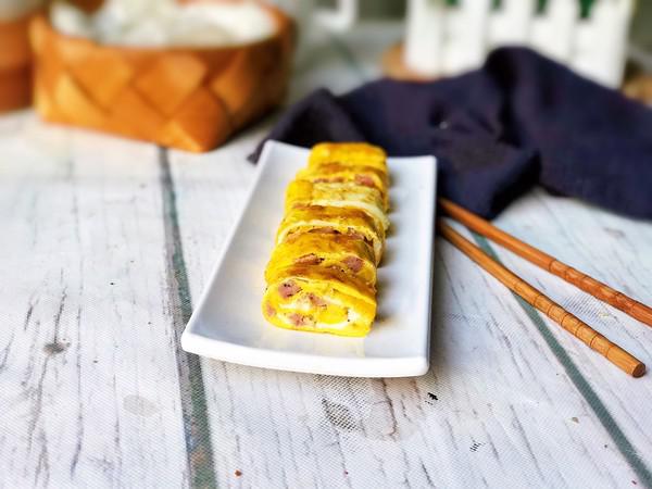 香腸雞蛋卷的做法-咸鮮味煎菜譜