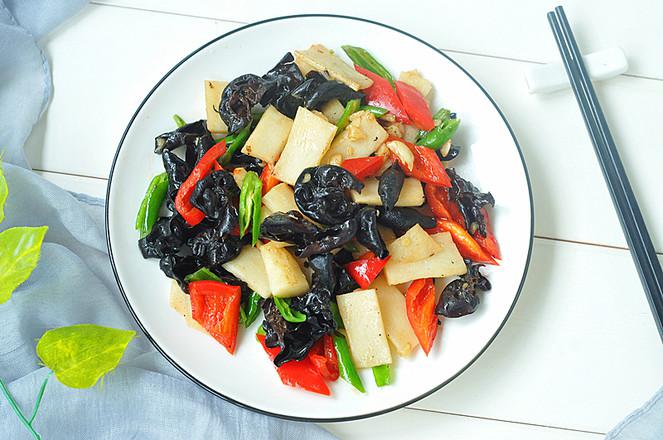 木耳山藥的做法-家常味炒菜譜