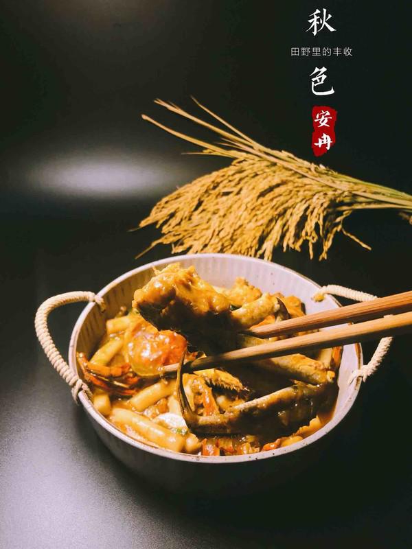 螃蟹炒年糕的做法-咸鮮味炒菜譜