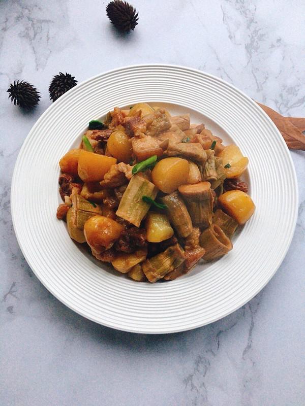 筍干土豆燉肉的做法-咸鮮味燉菜譜