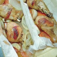 紙包雞腿的做法-家常味烤菜譜