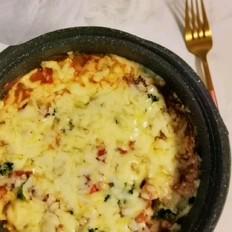 什錦雞肉芝士焗飯的做法-咸鮮味焗菜譜