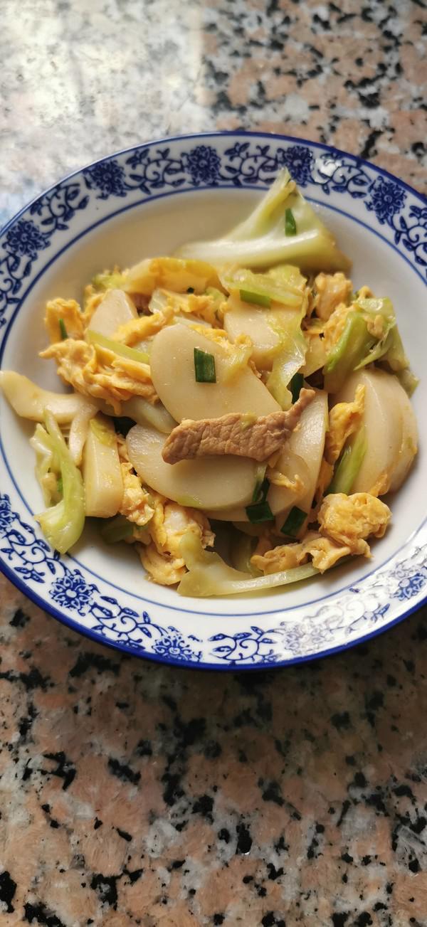 卷心菜炒年糕的做法-家常味炒菜譜