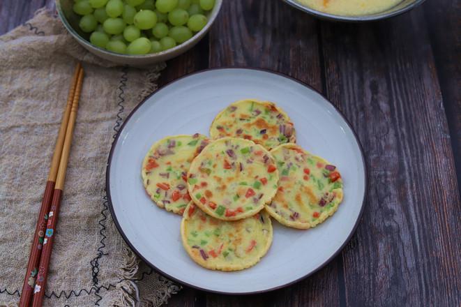 火腿雞蛋餅的做法-咸鮮味煎菜譜