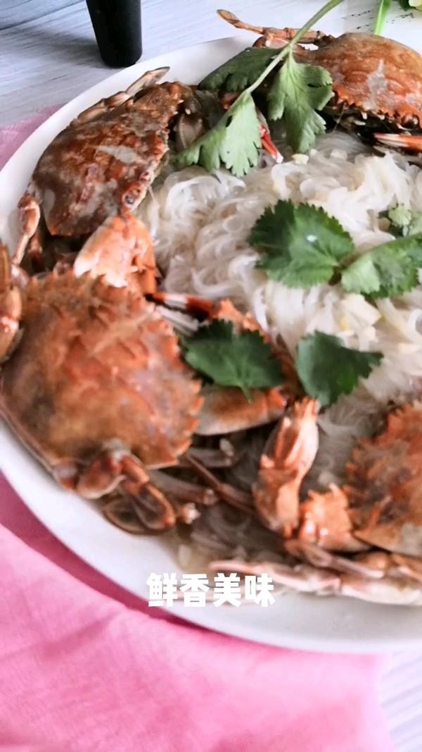 螃蟹粉絲煲的做法-咸鮮味蒸菜譜