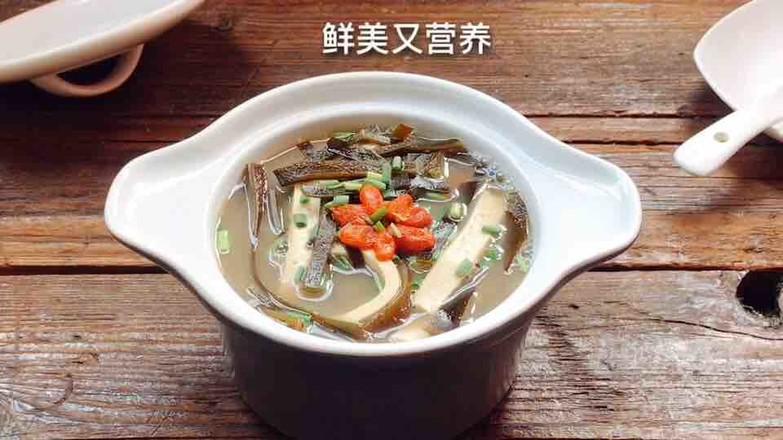 海帶豆干湯的做法-咸鮮味煮菜譜