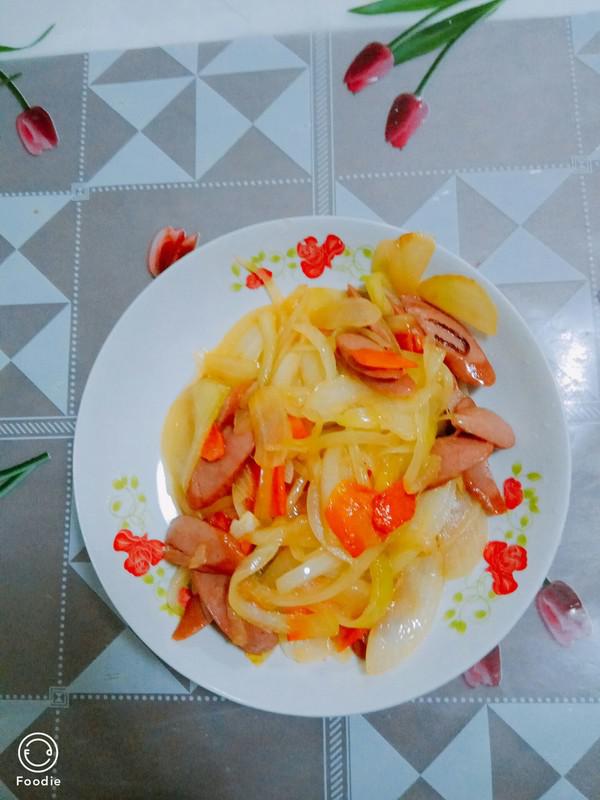 洋蔥胡蘿卜的做法-家常味炒菜譜